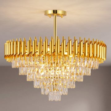 BRILAGI - Aufgesetzter Kronleuchter ECLIPSE 12xE14/10W/230V Ø 78 cm goldfarben