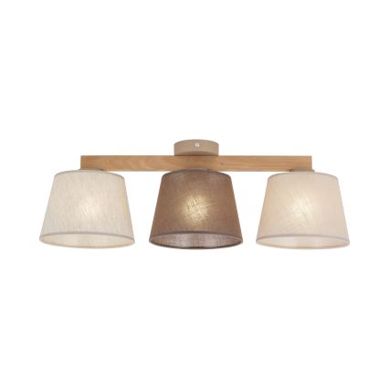 Brilagi - Aufgesetzter Kronleuchter LATTE 3xE27/15W/230V Kiefer/Mix