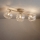 Brilagi - Aufgesetzter Kronleuchter VULCANO 3xG9/8W/230V beige/rauchiges Beige