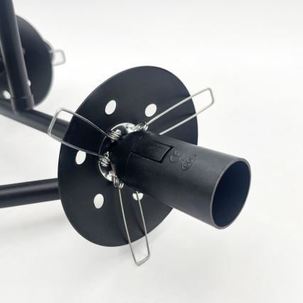 Brilagi - Aufputz-Deckenleuchte MALIVA 3xE14/15W/230V schwarz/rauchglas