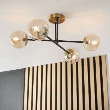 Brilagi - Aufputz-Deckenleuchte MALIVA 4xE14/15W/230V goldfarben