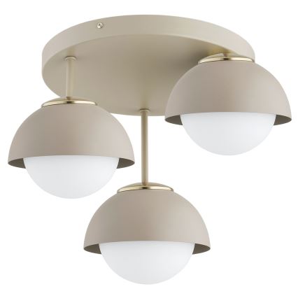Brilagi - Aufputz-Kronleuchter 3xE27/60W/230V beige/gold