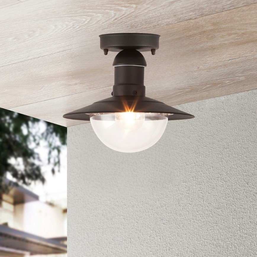 Brilagi - Außen-Deckenleuchte MOLDE 1xE27/60W IP44 schwarz