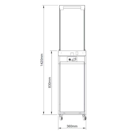 Brilagi - Außen-Gaskamin FLARO GAS 142x36 cm 8kW 1xAAA beige + Schutzabdeckung