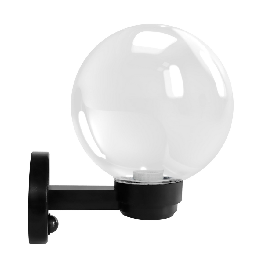 Brilagi - Außenwandleuchte mit Bewegungsmelder HARBOR 1xE27/40W/230V IP33 schwarz/transparent