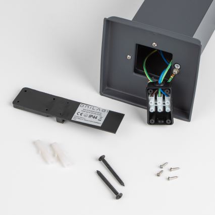 Brilagi - Außenleuchte mit Bewegungsmelder NOVA 1xE27/15W/230V 40 cm IP44 anthrazit