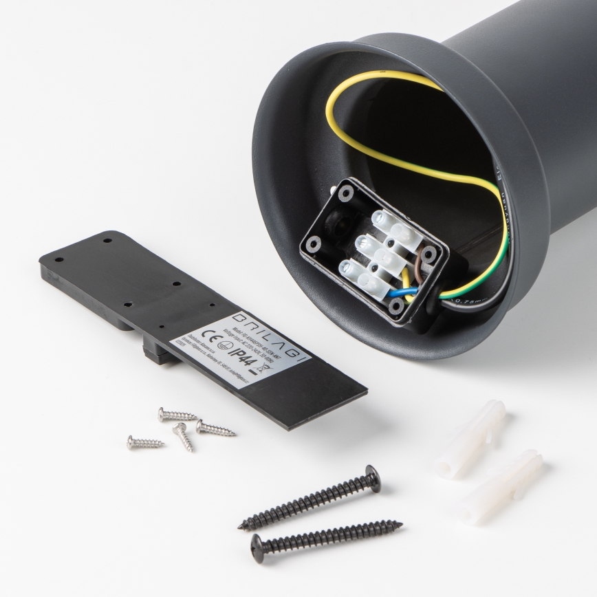 Brilagi - Außenleuchte mit Sensor NOVA 1xE27/15W/230V 40 cm IP44 anthrazit