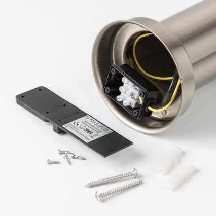 Brilagi - Außenleuchte mit Sensor NOVA 1xE27/15W/230V 40 cm IP44 mattchrom