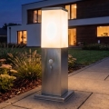 Brilagi - Außenleuchte mit Sensor NOVA 1xE27/15W/230V 40 cm IP44 mattchrom