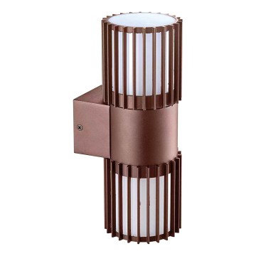 BRILAGI - Außenwandleuchte ARMOR 2xGU10/35W/230V IP44 braun