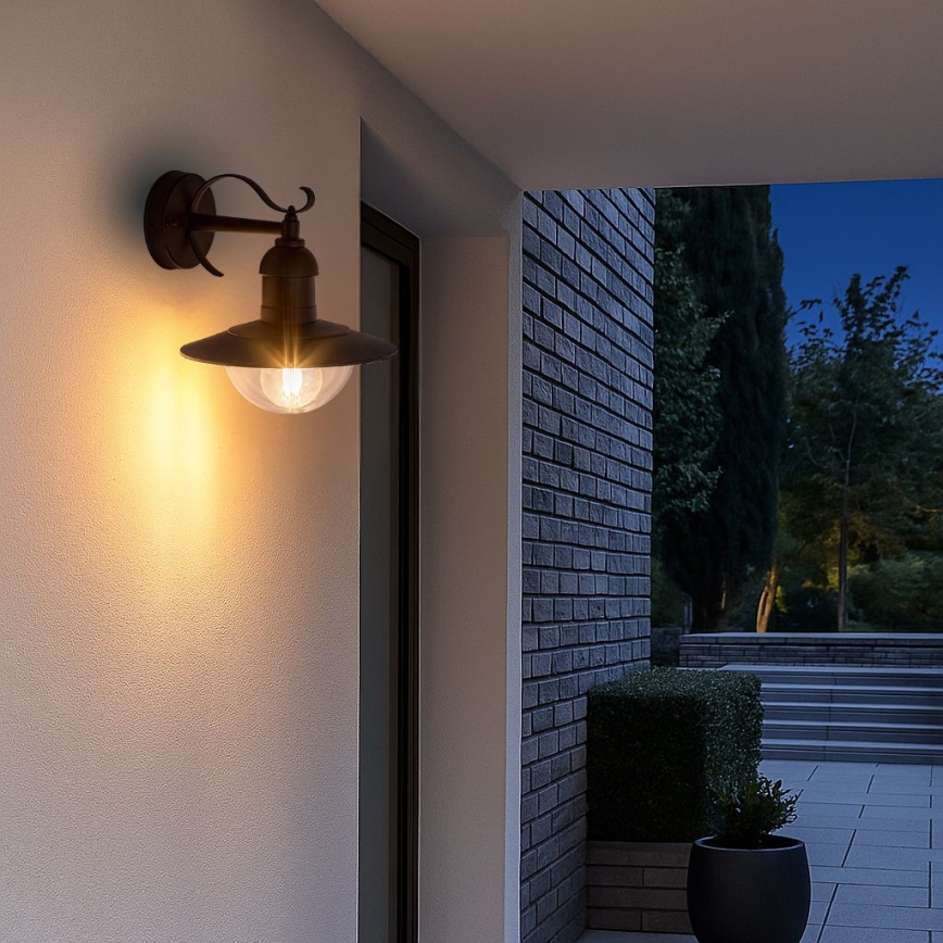 Brilagi - Außenwandleuchte MOLDE 1xE27/60W/230V IP44 schwarz