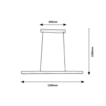 Brilagi - AXIS LED-Pendelleuchte an Stahlseil LED/30W/230V 120 cm weiß