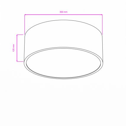 Brilagi - Bad-Deckenleuchte POOL 2xE27/15W/230V Ø 30 cm IP54 weiß