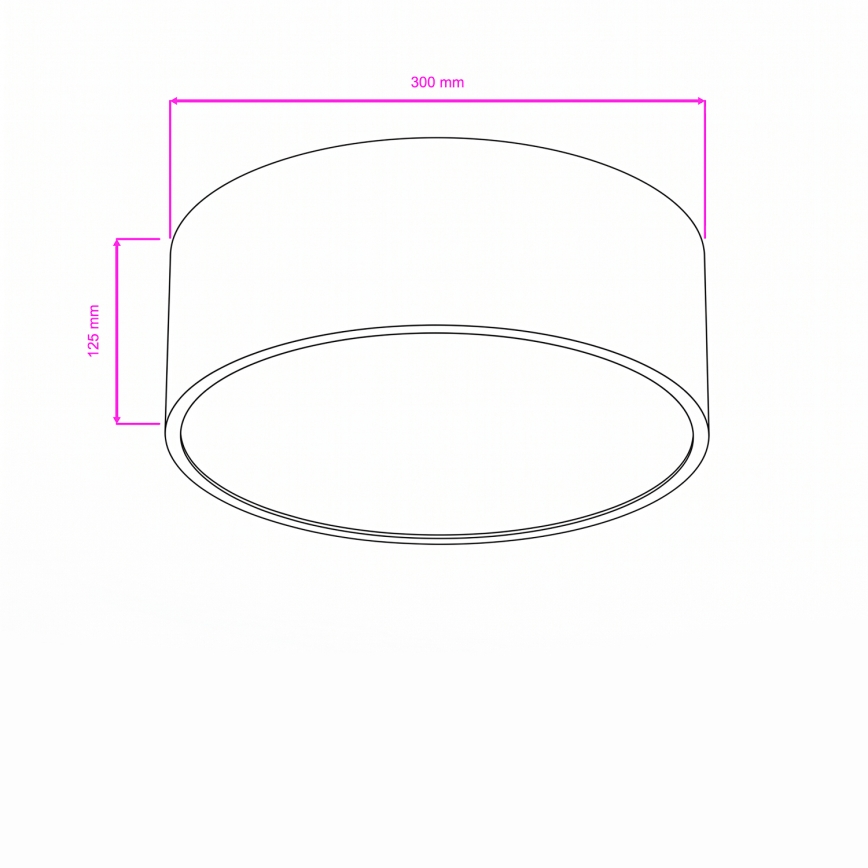 Brilagi - Bad-Deckenleuchte POOL 2xE27/15W/230V Ø 30 cm IP54 weiß