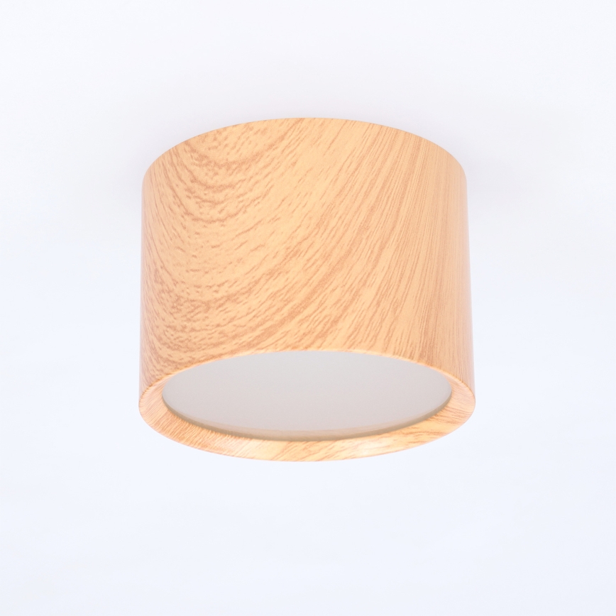 BRILAGI - Badezimmer-Spot SMOOTH 1xGX53/15W/230V 60x82 mm Eichen-Dekor IP54