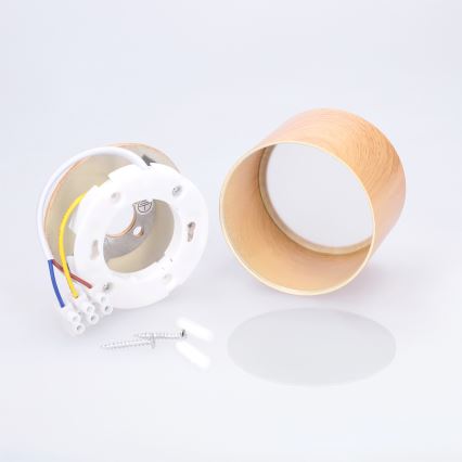 BRILAGI - Badezimmer-Spot SMOOTH 1xGX53/15W/230V 60x82 mm Eichen-Dekor IP54