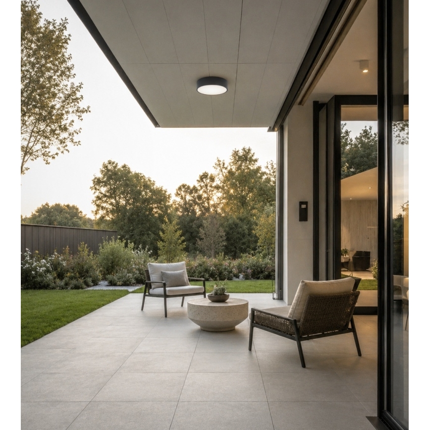 Brilagi - Badezimmer-Deckenleuchte CLARE 4xE27/24W/230V Ø 50 cm anthrazit IP54