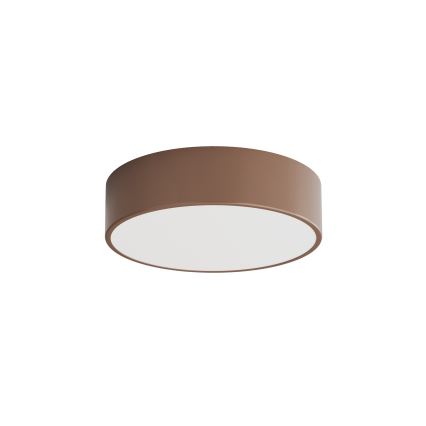 Brilagi - Badezimmer-Deckenleuchte CLARE mit Bewegungs- und Dämmerungssensor 2xE27/24W/230V Ø 30 cm Braun IP54
