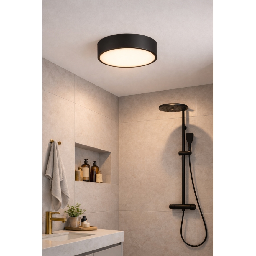 Brilagi - Badezimmer-Deckenleuchte POOL 4xE27/15W/230V Ø 50 cm IP54 schwarz