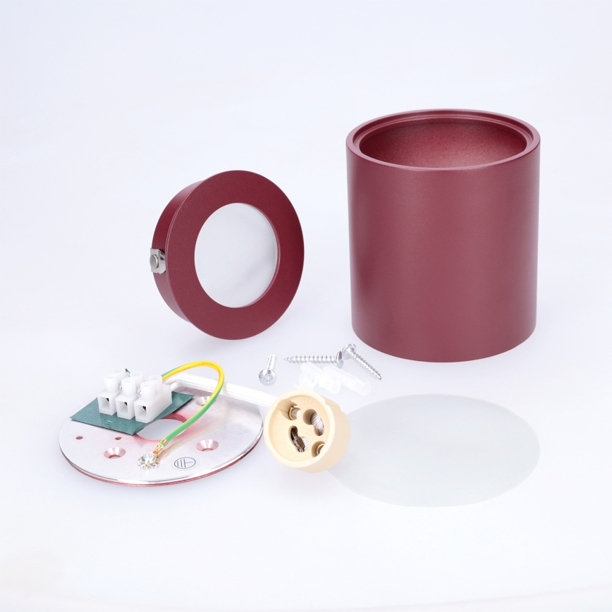 BRILAGI - Badezimmer-Spot MIA 1xGU10/30W/230V 84x80 mm burgunderrot IP54
