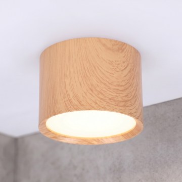 BRILAGI - Badezimmer-Spot SMOOTH 1xGX53/15W/230V 60x82 mm Eichen-Dekor IP54
