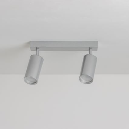 Brilagi - Badezimmerstrahler SELE 2xGU10/30W/230V IP44 silbern