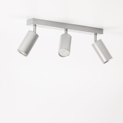 Brilagi - Badezimmerstrahler SELE 3xGU10/30W/230V IP44 silbern