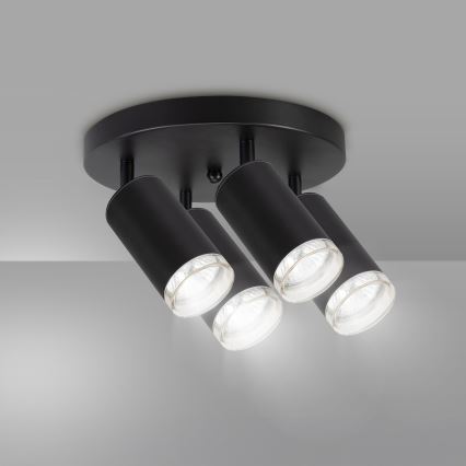 Brilagi - Badezimmerstrahler SELE AQUA 4xGU10/30W/230V IP44 schwarz