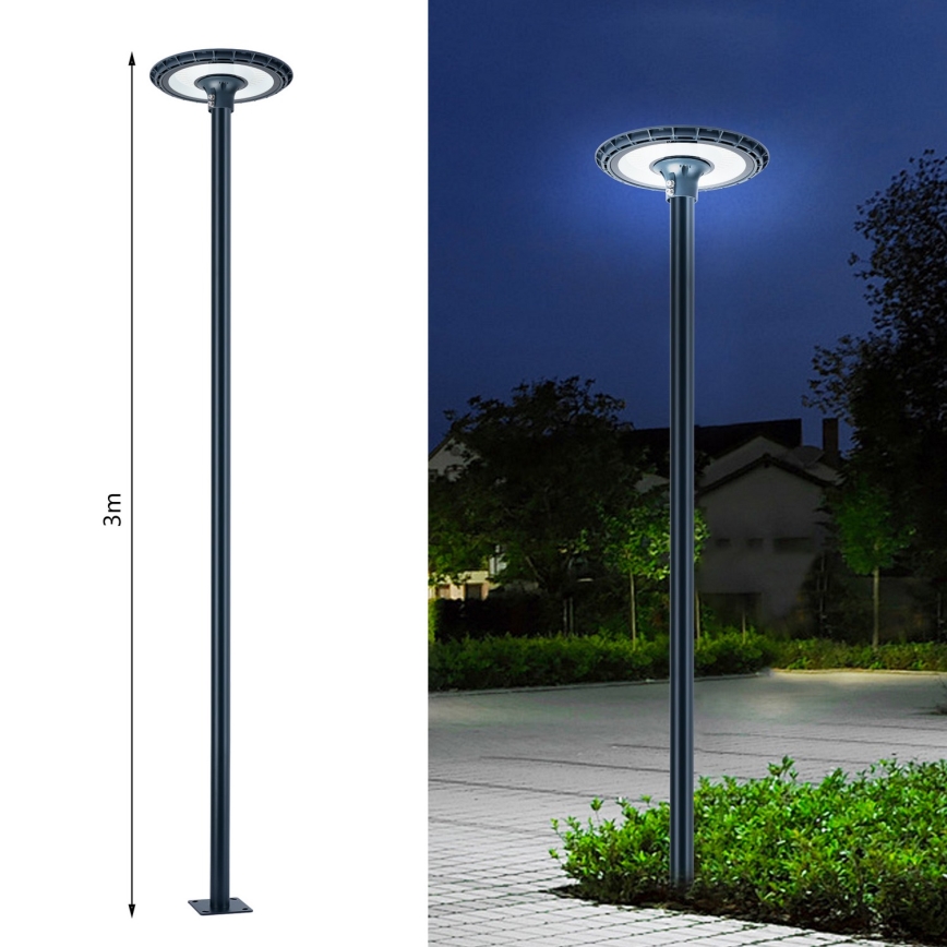 Brilagi - Barre métallique pour éclairages extérieurs URBAN 3 m barre d. 58 mat anthracite
