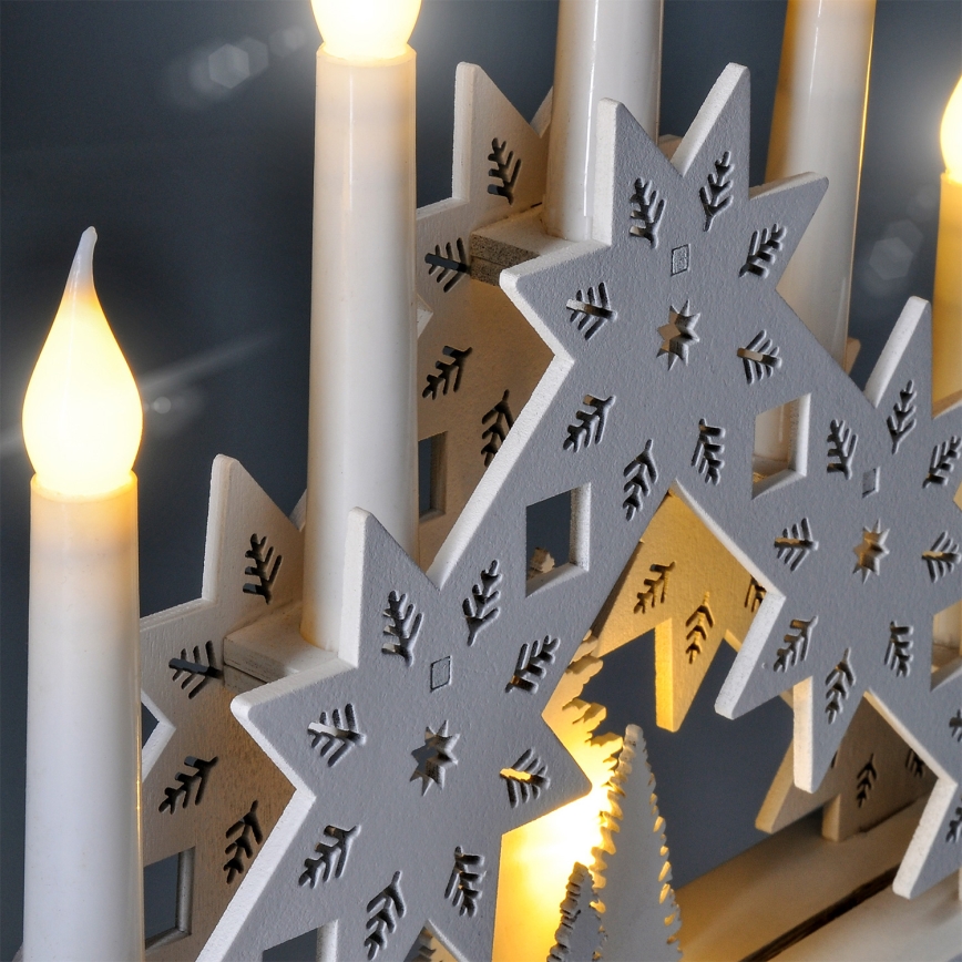 Brilagi - Bougeoir de Noël à LED 5xLED/2xAA