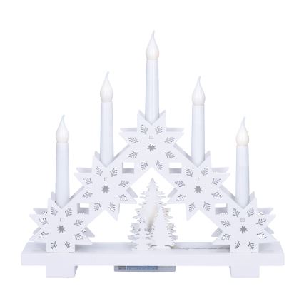 Brilagi - Bougeoir de Noël à LED 5xLED/2xAA