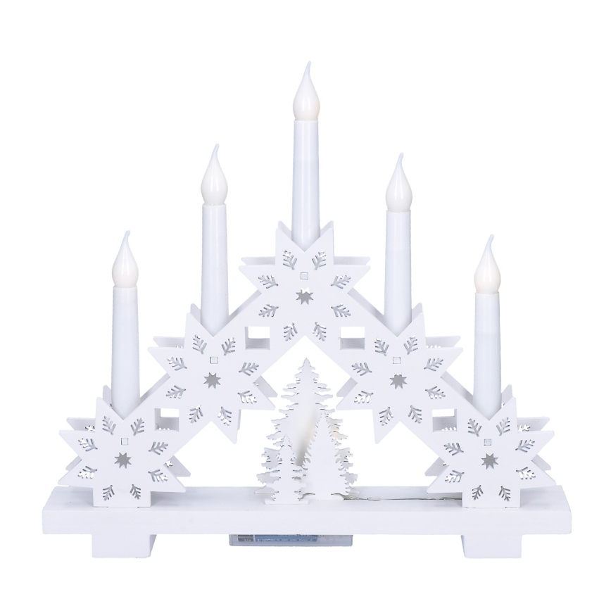 Brilagi - Bougeoir de Noël à LED 5xLED/2xAA