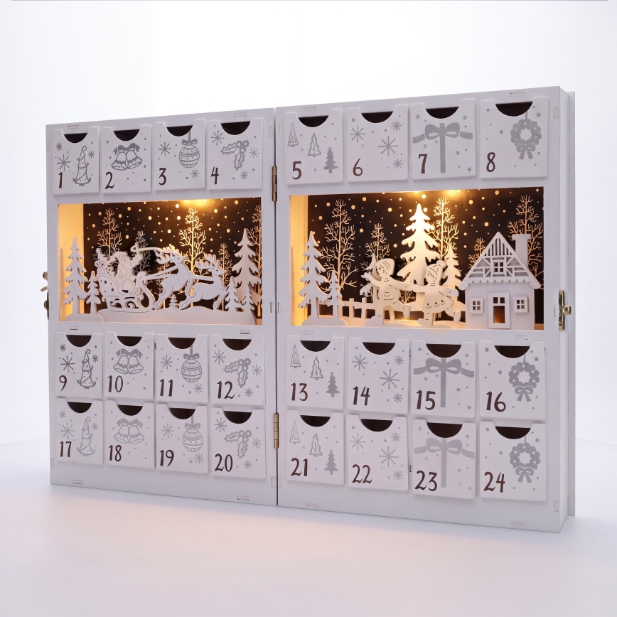 BRILAGI - Calendario dell'Avvento a LED/2xAA