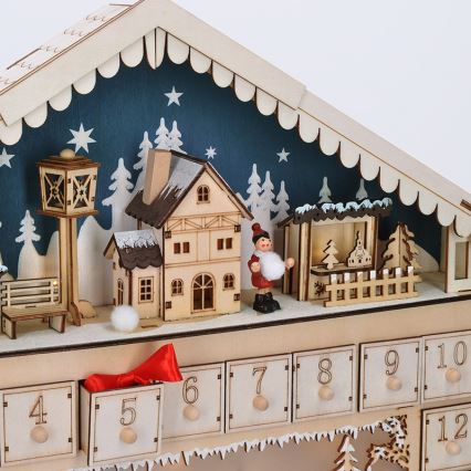 Brilagi - Calendario dell'Avvento a LED LED/2xAA pino