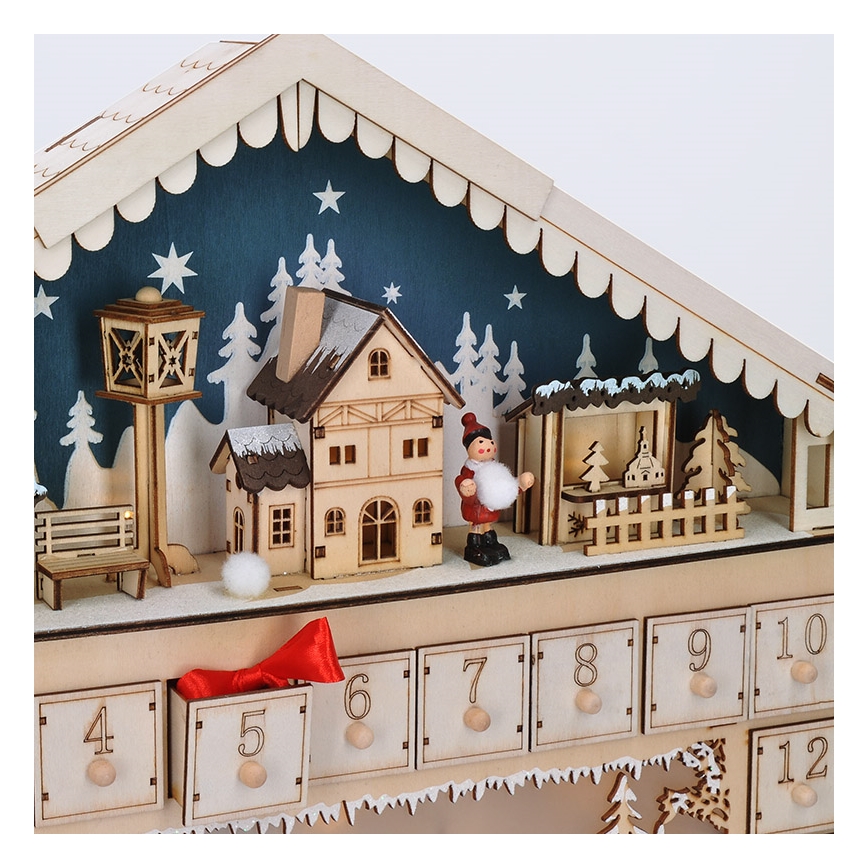 Brilagi - Calendario dell'Avvento a LED LED/2xAA pino