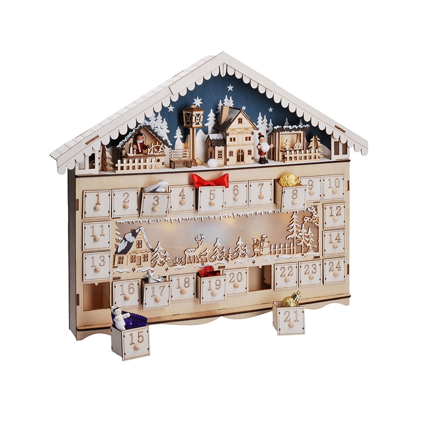 Brilagi - Calendario dell'Avvento a LED LED/2xAA pino