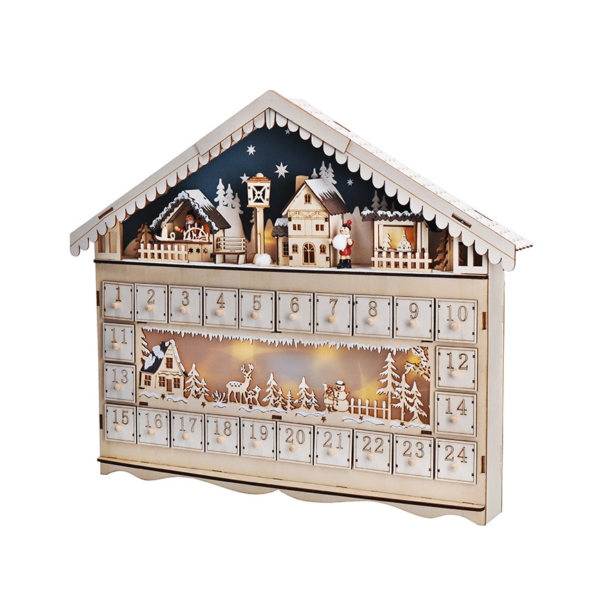 Brilagi - Calendario dell'Avvento a LED LED/2xAA pino