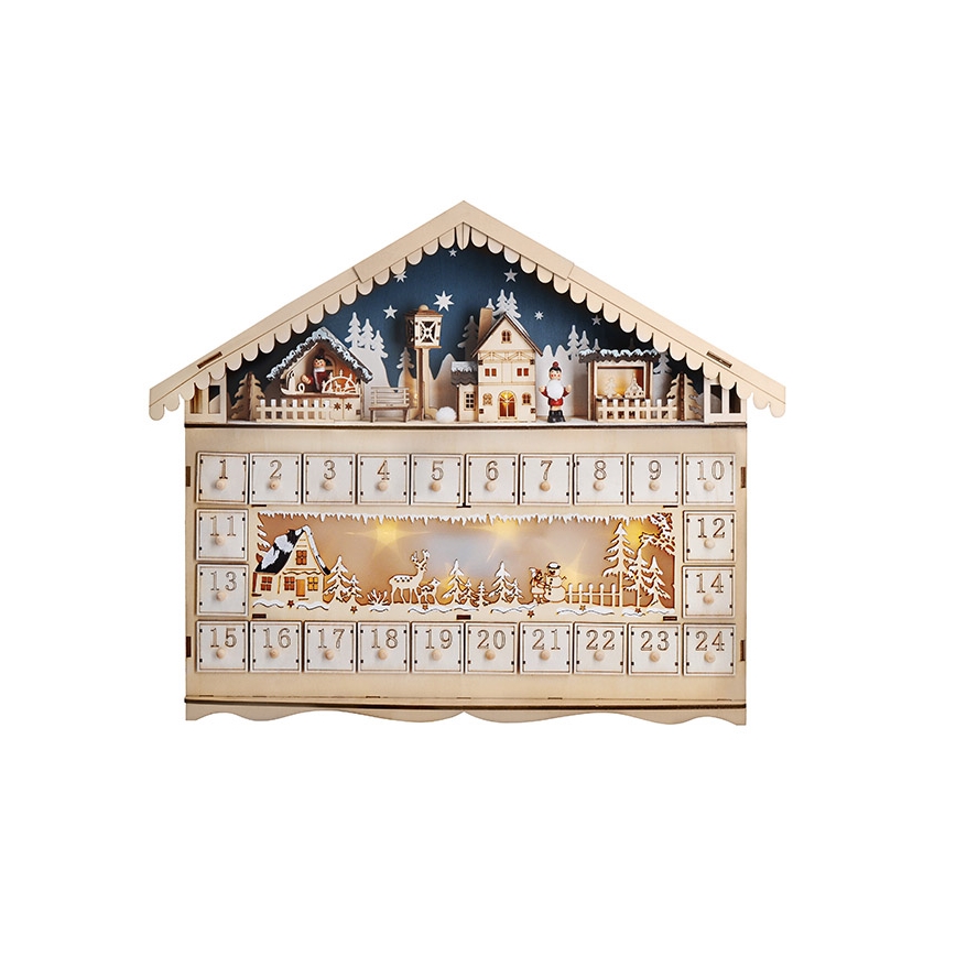 Brilagi - Calendario dell'Avvento a LED LED/2xAA pino