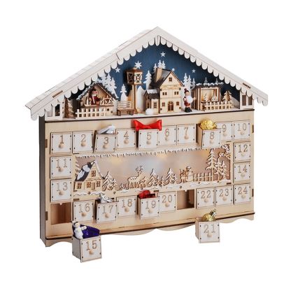 Brilagi - Calendrier de l'avent LED/2xAA pin