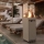 Brilagi - Camino a gas da esterno FLARO GAS 142x36 cm 8kW 1xAAA beige + copertura protettiva
