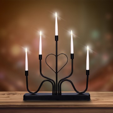 Brilagi - Candelabro natalizio a LED LED/2xAA nero