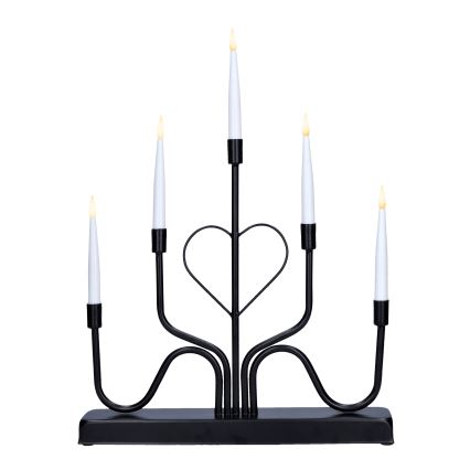 Brilagi - Candelabro natalizio a LED LED/2xAA nero