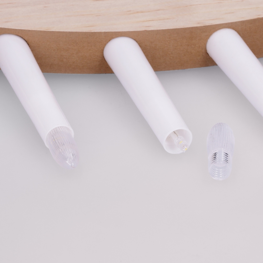 BRILAGI - Candeliere natalizio a LED 7xLED/2xAA beige/bianco