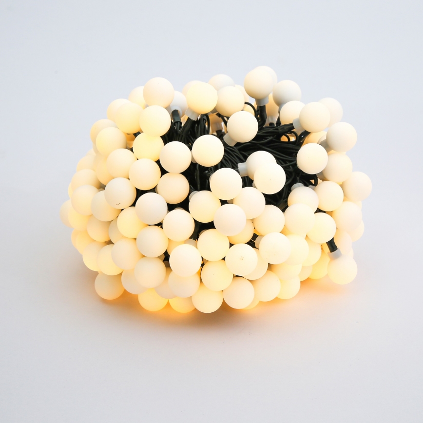 Brilagi - Catena decorativa solare a LED BUBBLE 200xLED/8 funzioni 20m IP65 bianco caldo