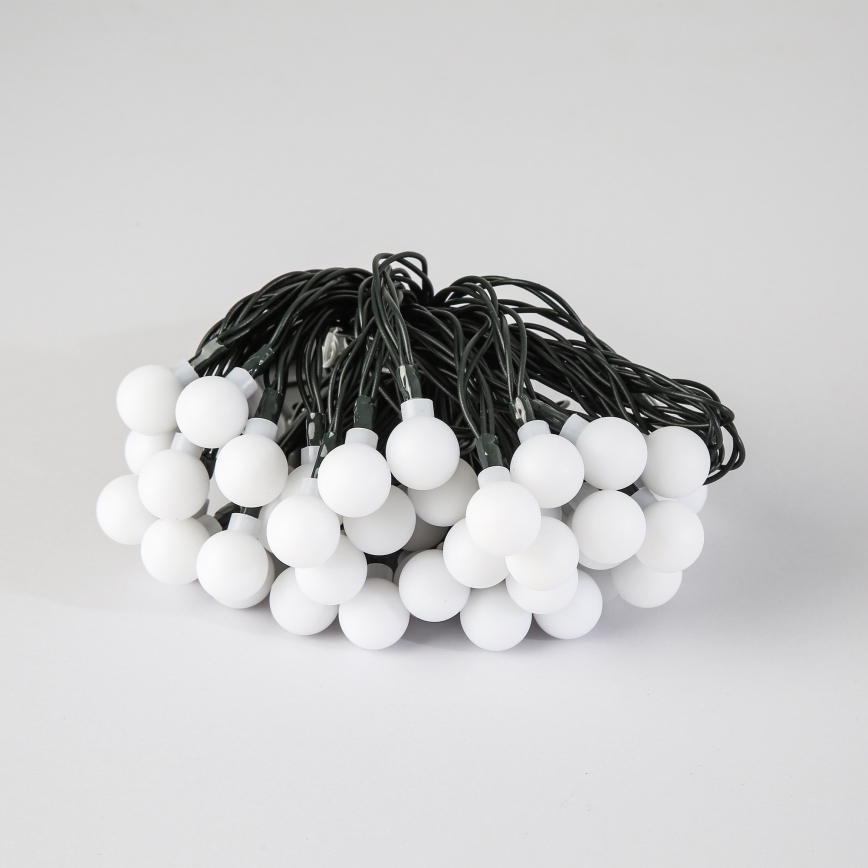 Brilagi - Catena decorativa solare a LED BUBBLE 50xLED/8 funzioni 7m IP65 bianco caldo