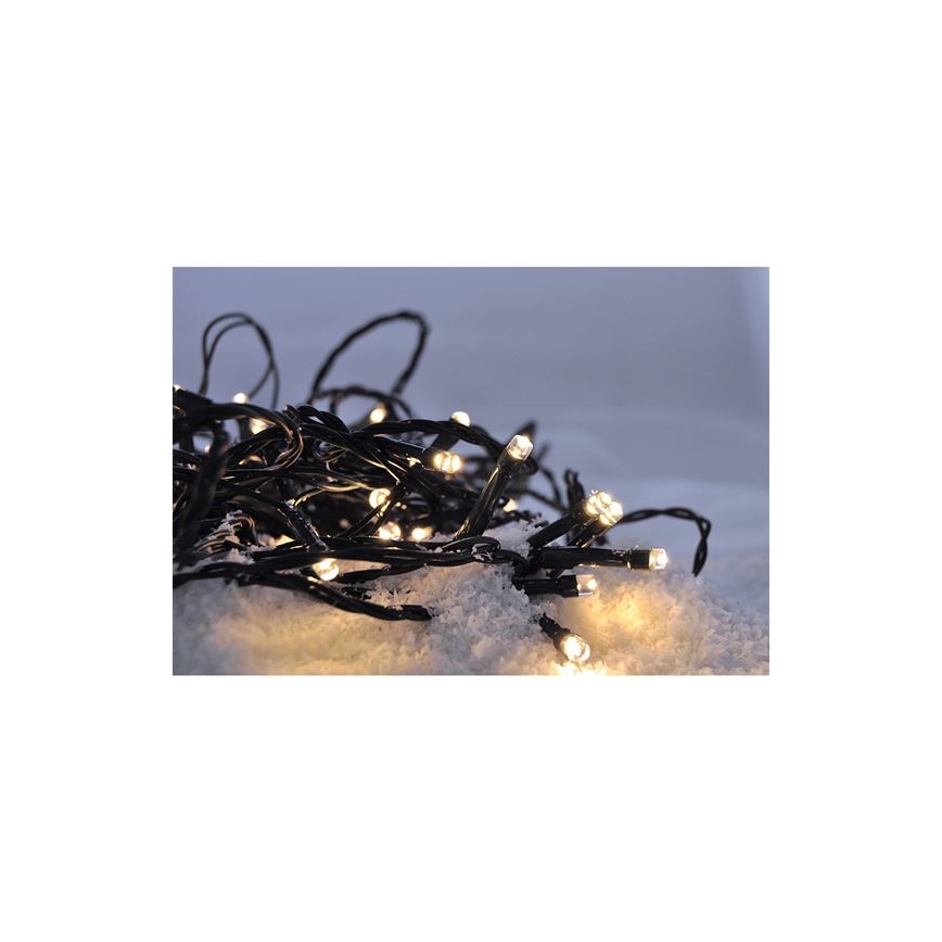 Brilagi - Catena LED natalizia da esterno 500xLED/8 funzioni 55m IP44 bianco caldo