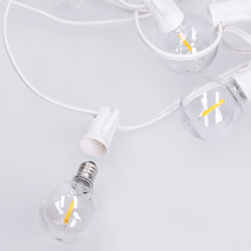 BRILAGI - LED Catena luminosa decorativa da esterno GIRLANDA 25xE12/0,8W/230V 20m bianco IP44 bianco caldo
