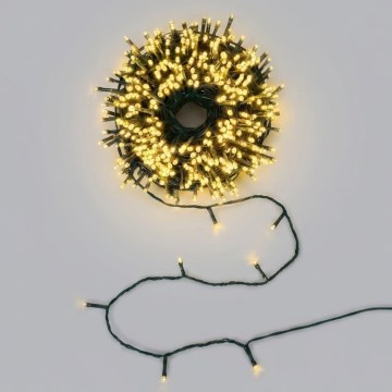 BRILAGI - Catena luminosa solare a LED per Natale 100xLED/8 funzioni 12 m 800 mAh IP65 bianco caldo