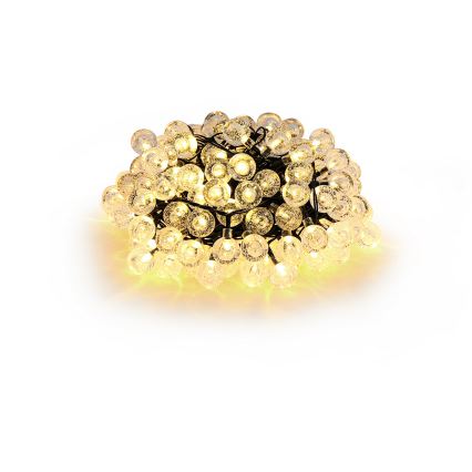 Brilagi - Catena luminosa solare a LED decorativa BUBBLE 300 LED/8 funzioni 30m IP65 bianco caldo 500 mAh