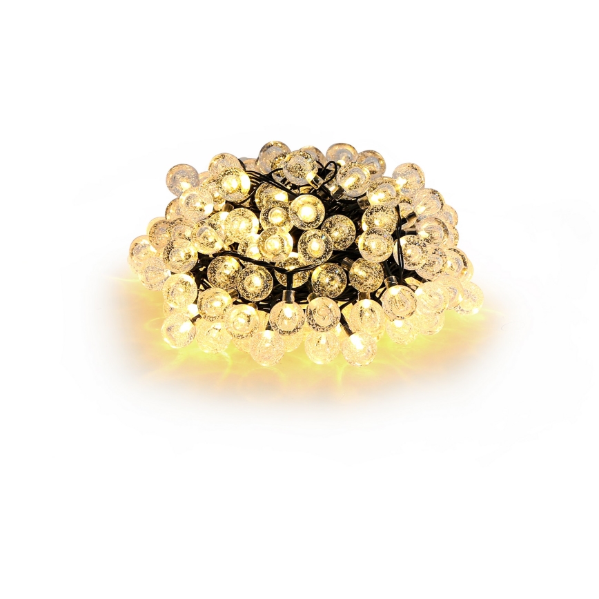 Brilagi - Catena luminosa solare a LED decorativa BUBBLE 300 LED/8 funzioni 30m IP65 bianco caldo 500 mAh